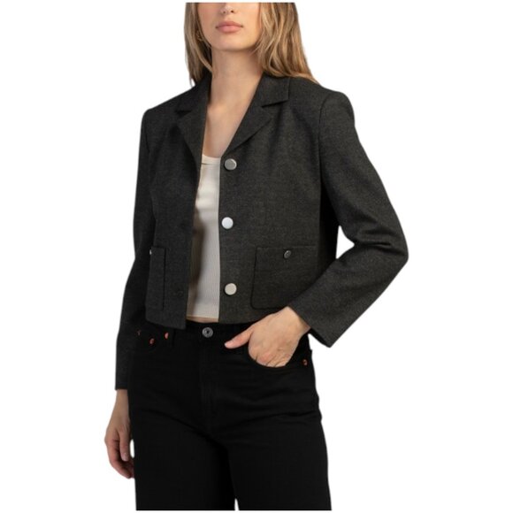 THEORY Boxy Crop Patch Jacket - Picture 1 of 2